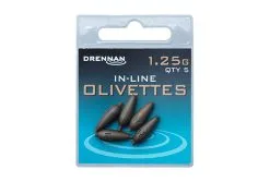 Drennan IN-LINE OLIVETTES -Hengels Verkoop 1 25g inline olivettes packed