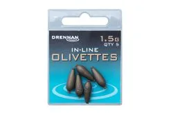 Drennan IN-LINE OLIVETTES -Hengels Verkoop 1 5g inline olivettes packed