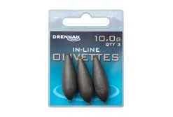 Drennan IN-LINE OLIVETTES -Hengels Verkoop 10 0g inline olivettes packed