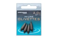 Drennan IN-LINE OLIVETTES -Hengels Verkoop 2 0g inline olivettes packed