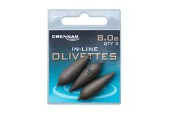 Drennan IN-LINE OLIVETTES -Hengels Verkoop 8 0g inline olivettes packed