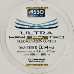 ASSO ULTRA LOW STRETCH 150m - 11 Opties -Hengels Verkoop Asso Ultra Low Strength 150m Nylon 014mm min