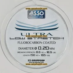 ASSO ULTRA LOW STRETCH 150m - 11 Opties -Hengels Verkoop Asso Ultra Low Strength 150m Nylon 020mm min