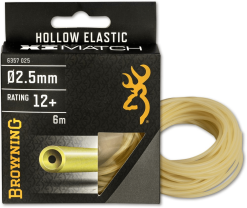 Browning HOLLOW ELASTIC XI-MATCH 6m -Hengels Verkoop Browning Xi Match Hollow Elastic 6m natural 25mm min