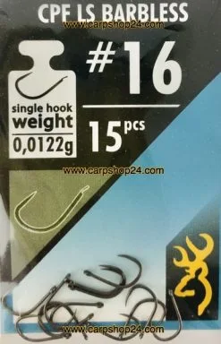 Browning SPHERE CPF LS BARBLESS -Hengels Verkoop Browning Sphere CPF LS Barbless Haak Weerhaakloos Met Bled 16 4612016 min