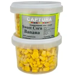 Captura Baits FLAVOURED MAÏS - SWEET CORN 100g -Hengels Verkoop Captura mais sweet corn flavoured mais met smaak banana min
