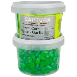 Captura Baits FLAVOURED MAÏS - SWEET CORN 100g -Hengels Verkoop Captura mais sweet corn flavoured mais met smaak spice garlic min