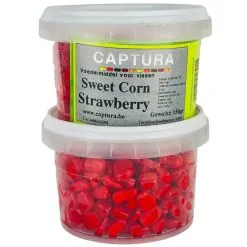 Captura Baits FLAVOURED MAÏS - SWEET CORN 100g -Hengels Verkoop Captura mais sweet corn flavoured mais met smaak strawberry min