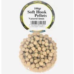 Captura Baits SOFT HOOK PELLETS 100g -Hengels Verkoop Captura soft hook pellet naturel 6mm