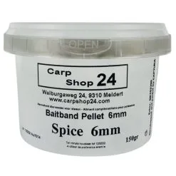 Carpshop24 BAIT BAND PELLETS 6mm & 8mm - 100g -Hengels Verkoop Carpshop24 Bait Band Pellet Spice 6mm min