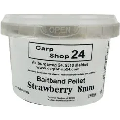 Carpshop24 BAIT BAND PELLETS 6mm & 8mm - 100g -Hengels Verkoop Carpshop24 Bait Band Pellet Strawberry 8mm min