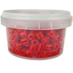 Carpshop24 MACARONI / SWEET PASTE RINGS COLORED 8mm & 4mm - 8 Opties -Hengels Verkoop Carpshop24 Macaroni Rings Pasta Rood 2 min