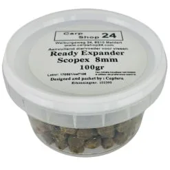Carpshop24 READY EXPANDERS 6mm & 8mm - 100g -Hengels Verkoop Carpshop24 Ready Expanders Scopex 8mm min