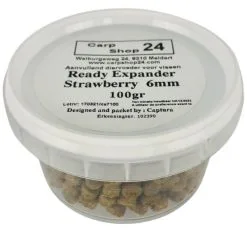 Carpshop24 READY EXPANDERS 6mm & 8mm - 100g -Hengels Verkoop Carpshop24 Ready Expanders Strawberry 6mm min