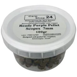 Captura Baits READY CARPE EXTRUDEE 100g (PURPLE PELLETS) -Hengels Verkoop Carpshop24 Ready Purple Pellet Strawberry Expanders Scopex 7mm min
