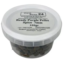 Captura Baits READY CARPE EXTRUDEE 100g (PURPLE PELLETS) -Hengels Verkoop Carpshop24 Ready Purple Pellet Strawberry Expanders Spice 7mm min