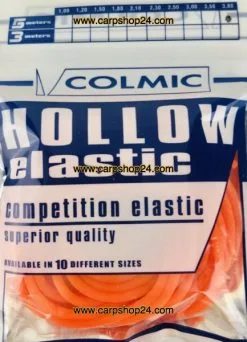 Colmic HOLLOW ELASTIC 5m -Hengels Verkoop Colmic Hollow Elastic Holle Elastiek 5m Orange Oranje 3mm ELT09 min