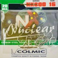 Colmic NUCLEAR NK800 HOOKS NICKEL -Hengels Verkoop Colmic Nuclear NK800 Hooks Nickel Nikkel haak Weerhaak Nr AMA016 min