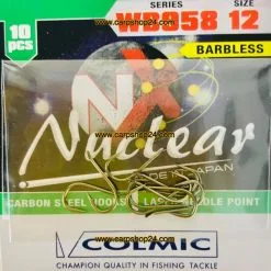 Colmic NUCLEAR WB958 HOOKS BRONZE - 4 Opties -Hengels Verkoop Colmic Nuclear WB958 Hooks Bronze Brons Haak Weerhaakloos Nr AMXA12 min