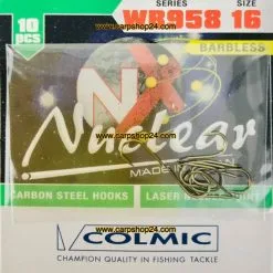 Colmic NUCLEAR WB958 HOOKS BRONZE - 4 Opties -Hengels Verkoop Colmic Nuclear WB958 Hooks Bronze Brons Haak Weerhaakloos Nr AMXA16 min