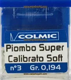 Colmic PIOMBO SUPER CALIBRATO SOFT - 15 Opties -Hengels Verkoop Colmic Piombo Super Calibrato Lead Rond Lood Nr POBB103 min