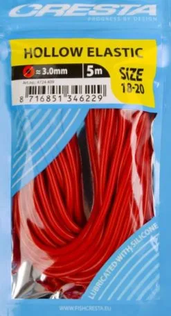 Cresta HOLLOW ELASTIC 13 Cresta HOLLOW ELASTIC -Hengels Verkoop Cresta Hollow Elastic 3mm Rood 4724 409 min