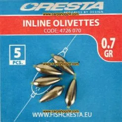 Cresta INLINE OLIVETTES -Hengels Verkoop Cresta Inline Olivettes 07g 4736 70 min