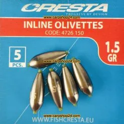 Cresta INLINE OLIVETTES -Hengels Verkoop Cresta Inline Olivettes 150g 4736 150 min