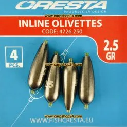 Cresta INLINE OLIVETTES -Hengels Verkoop Cresta Inline Olivettes 250g 4736 250 min