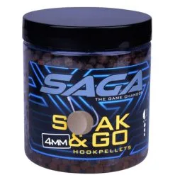 Cresta SAGA SOAK & GO HOOKPELLETS 250ml -Hengels Verkoop Cresta Saga Soak Go Hookpellets 4mm 8982 412 min