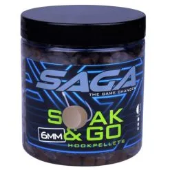 Cresta SAGA SOAK & GO HOOKPELLETS 250ml -Hengels Verkoop Cresta Saga Soak Go Hookpellets 6mm 8982 413 min