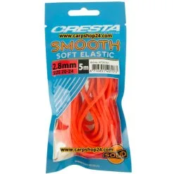 Cresta SMOOTH SOFT ELASTIC - 11 Opties -Hengels Verkoop Cresta Smooth Soft Elastic Volle Elastiek Fluo Red rood 38mm min