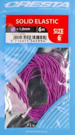 Cresta SOLID ELASTIC 6m - 8 Opties -Hengels Verkoop Cresta Solid Elastic Volle Elastiek Paars 1mm 4724 303 min