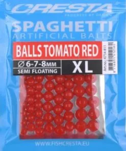 Cresta SPAGHETTI BALLS STANDARD & XL - 4 Kleuren -Hengels Verkoop Cresta Spaghetti Balls XL Tomato Red 4714 811 min 1