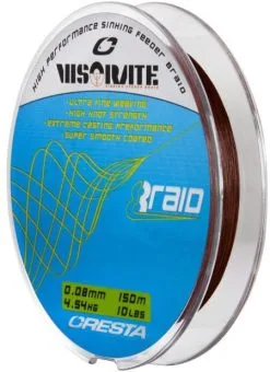 Cresta VISORATE SINKING FEEDER BRAID 150m 0.08mm 6 Cresta VISORATE SINKING FEEDER BRAID 150m 0.08mm -Hengels Verkoop Cresta Visorate Feeder Braid Gevlochten Draad 08mm 5302 108 min