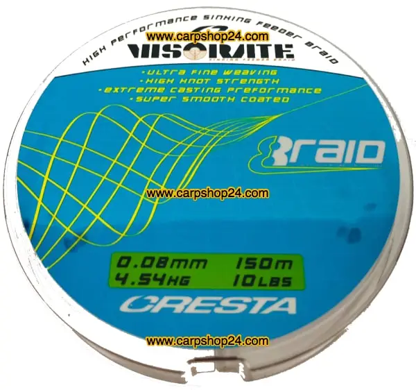 Cresta VISORATE SINKING FEEDER BRAID 150m 0.08mm 1 Cresta VISORATE SINKING FEEDER BRAID 150m 0.08mm