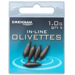 Drennan IN-LINE OLIVETTES -Hengels Verkoop Drennan inline olivettes 1g min
