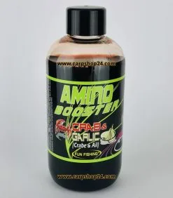 Fun Fishing AMINO BOOSTER 200ml -Hengels Verkoop Fun fishing amino booster crab garlic crab ail min