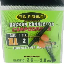 Fun Fishing DACRON CONNECTORS -Hengels Verkoop Fun Fishing Dacron Connectors XL Orange 44521740 min