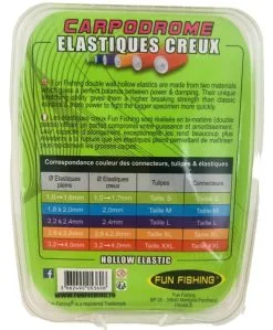 Fun Fishing HOLLE ELASTIEK 3m -Hengels Verkoop Fun Fishing Holle Elastiek Beschrijving min