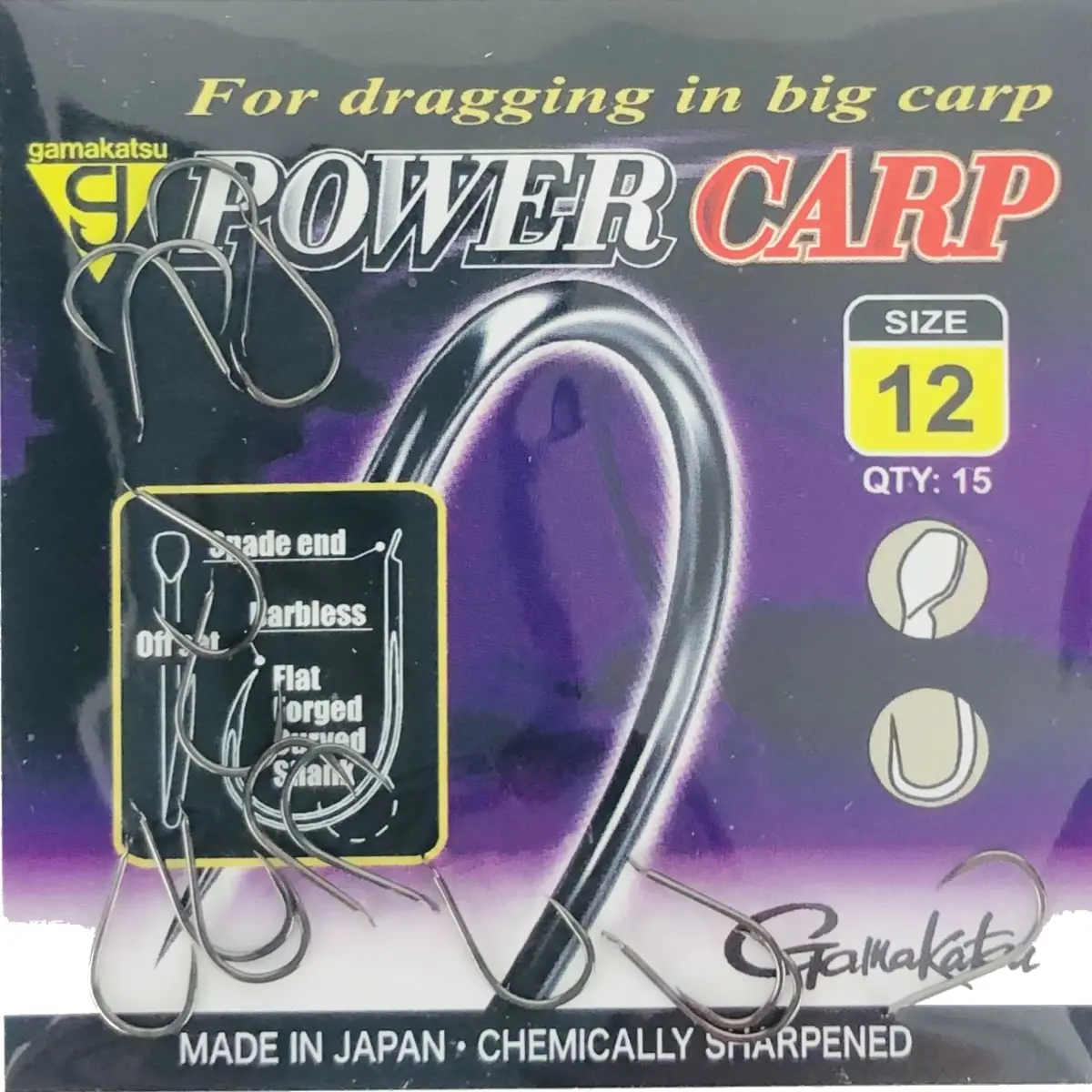 Gamakatsu POWER CARP SPADE END BARBLESS 5 Gamakatsu POWER CARP SPADE END BARBLESS - Afbeelding 5