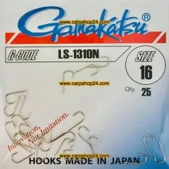 Gamakatsu LS-1310 NICKEL -Hengels Verkoop Gamakatsu LS 1310N Nikkel Haak Weerhaak Nr 16 146537 1600 min
