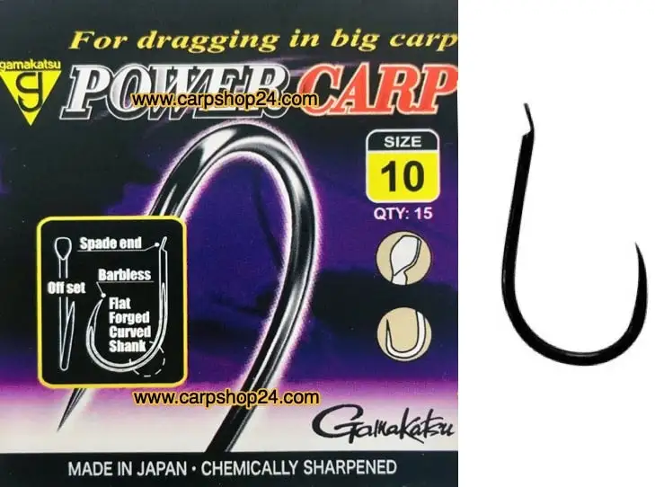 Gamakatsu POWER CARP SPADE END BARBLESS 1 Gamakatsu POWER CARP SPADE END BARBLESS