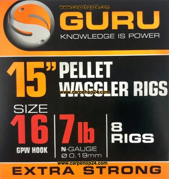 Guru 15" PELLET WAGGLER RIGS BAIT BANDED GPW HOOK - - Afbeelding 4