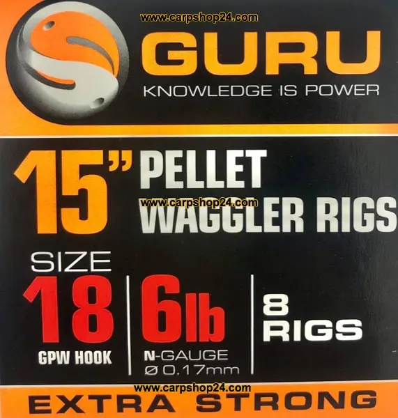 Guru 15" PELLET WAGGLER RIGS BAIT BANDED GPW HOOK - - Afbeelding 5