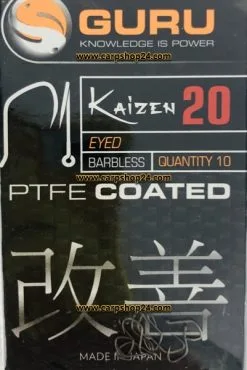 Guru KAIZEN EYED BARBLESS -Hengels Verkoop Guru Kaizen Eyed Barbless Weerhaakloos Haak 20 GKE20 min