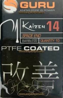 Guru KAIZEN SPADE END BARBLESS -Hengels Verkoop Guru Kaizen Spade End Barbless Weerhaakloos Haak 14 GK14 min