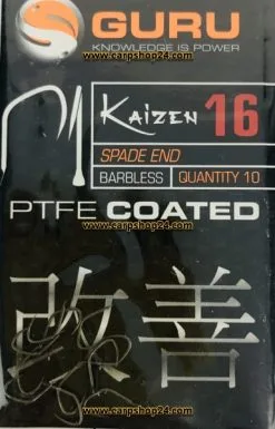 Guru KAIZEN SPADE END BARBLESS -Hengels Verkoop Guru Kaizen Spade End Barbless Weerhaakloos Haak 16 GK16 min