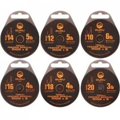 Guru LWGF 100CM FEEDER SPECIAL RIGS - 7 Opties -Hengels Verkoop Guru LWGF 100cm Feeder Special Rigs Onderlijnen 1 min