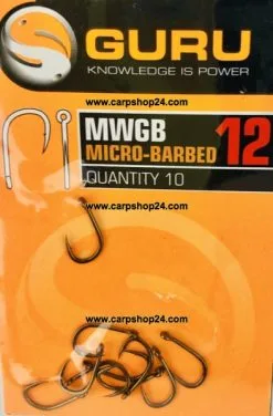 Guru MWGB MICRO BARBED - 6 Opties 11 Guru MWGB MICRO BARBED - 6 Opties -Hengels Verkoop Guru MWGB Micro Barbed Weerhaak Eyed Haak 12 GMWB12 min